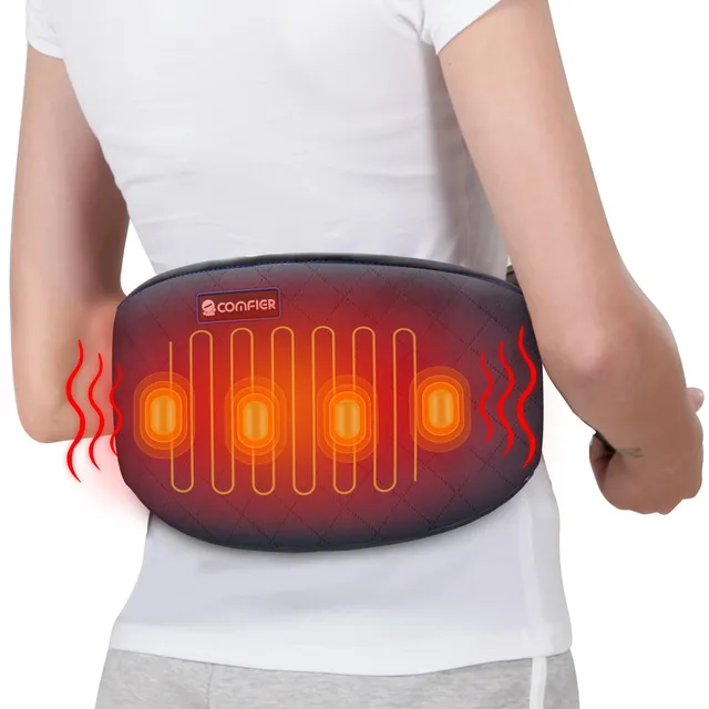 comfier-appareil-de-massage-dorsal-vibrant-avec-chaleur-ceinture-lombaire-4-mote image 1