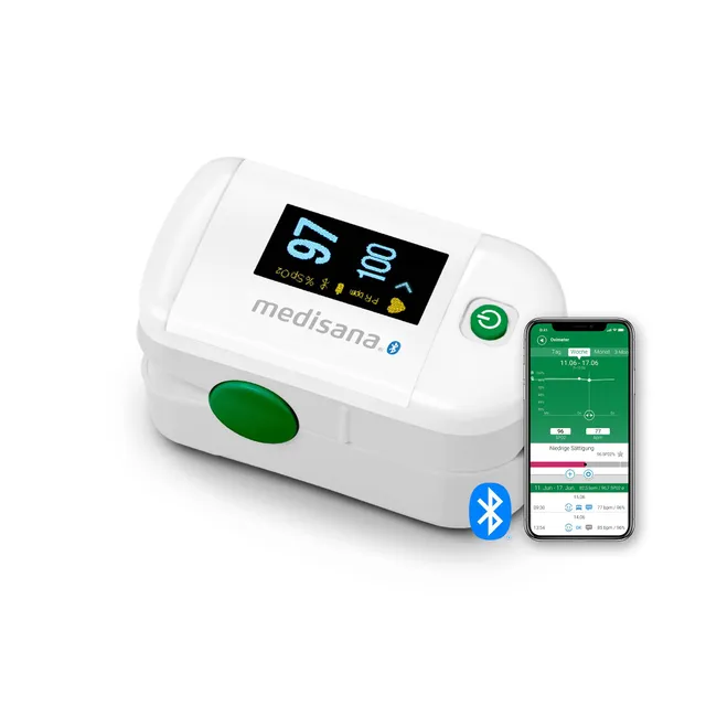 medisana-pm-100-connect-oxym-tre-de-pouls-au-doigt-avec-bluetooth-app-vitadock-c image 1