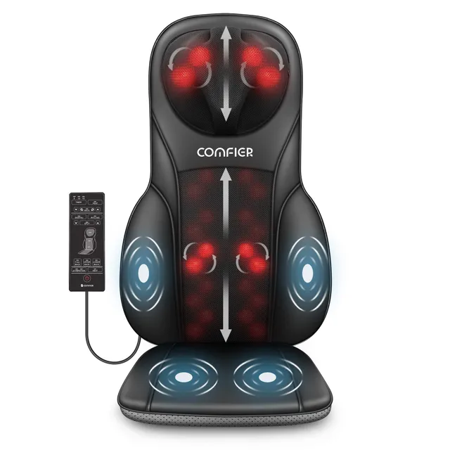 comfier-2113-masseur-de-dos-et-nuque-shiatsu-en-cuir-avec-chauffe image 1
