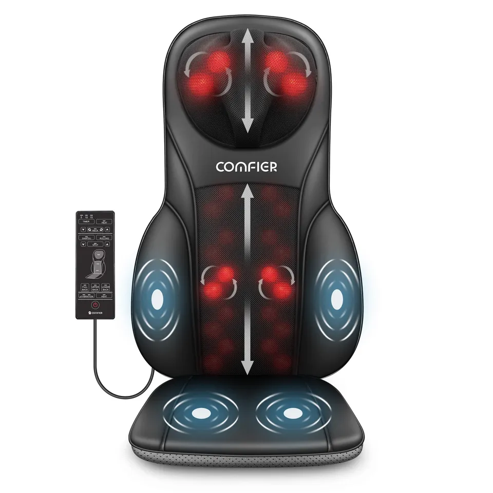 comfier-2113-masseur-de-dos-et-nuque-shiatsu-en-cuir-avec-chauffe image 1