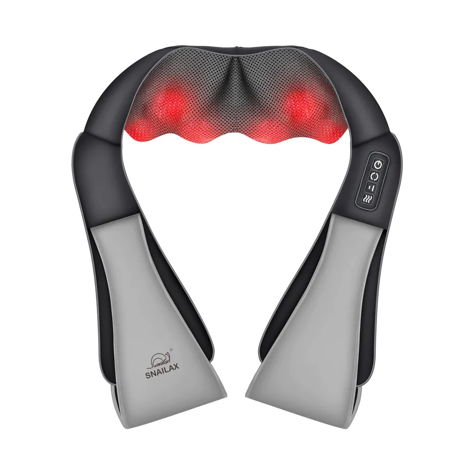 snailax-masseur-cervical-shiatsu-chauffant-3d-8-n-uds-rotatifs-pour-cou-paules-e image 1
