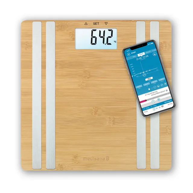 medisana-bs-550-connect-balance-imp-dancem-tre-en-bambou-graisse-eau-masse-muscu image 1
