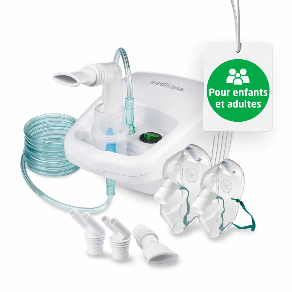 medisana-in-500-inhalateur-compresseur-n-buliseur-avec-embout-buccal-et-masques- image 1