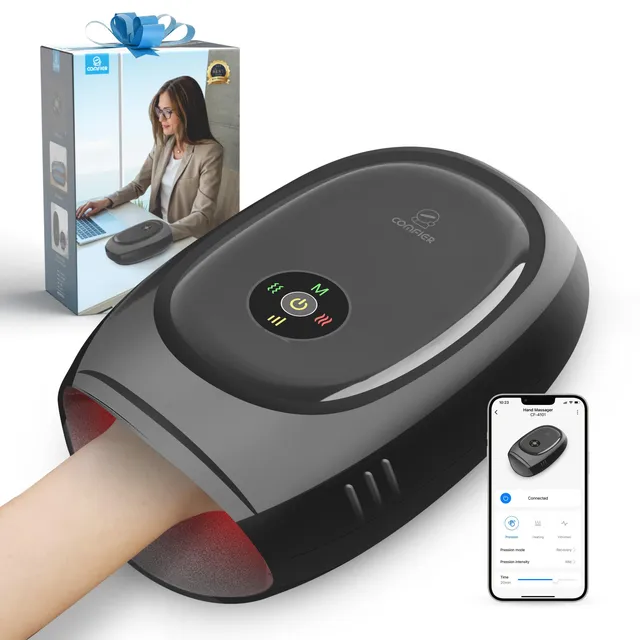 comfier-cf-4101-masseur-de-main-sans-fil-avec-contr-le-app-compression-vibration image 1