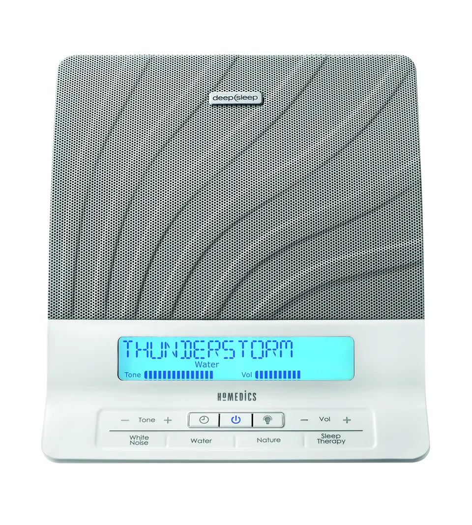 homedics-aide-l-endormissement-deep-sleep-avec-8-sons-naturels-et-4-bruits-blanc image 1
