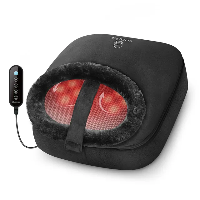 comfier-cf-5202-chauffe-pieds-lectrique-shiatsu-2-en-1-en-peluche-ultra-douce-po image 1