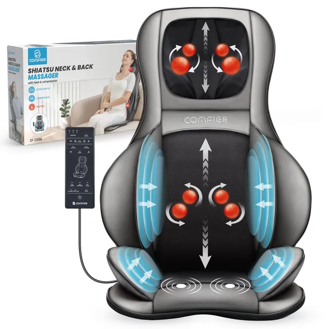 comfier-cf-2309a-fauteuil-de-massage-shiatsu-neck-back-avec-chaleur-et-compressi image 1