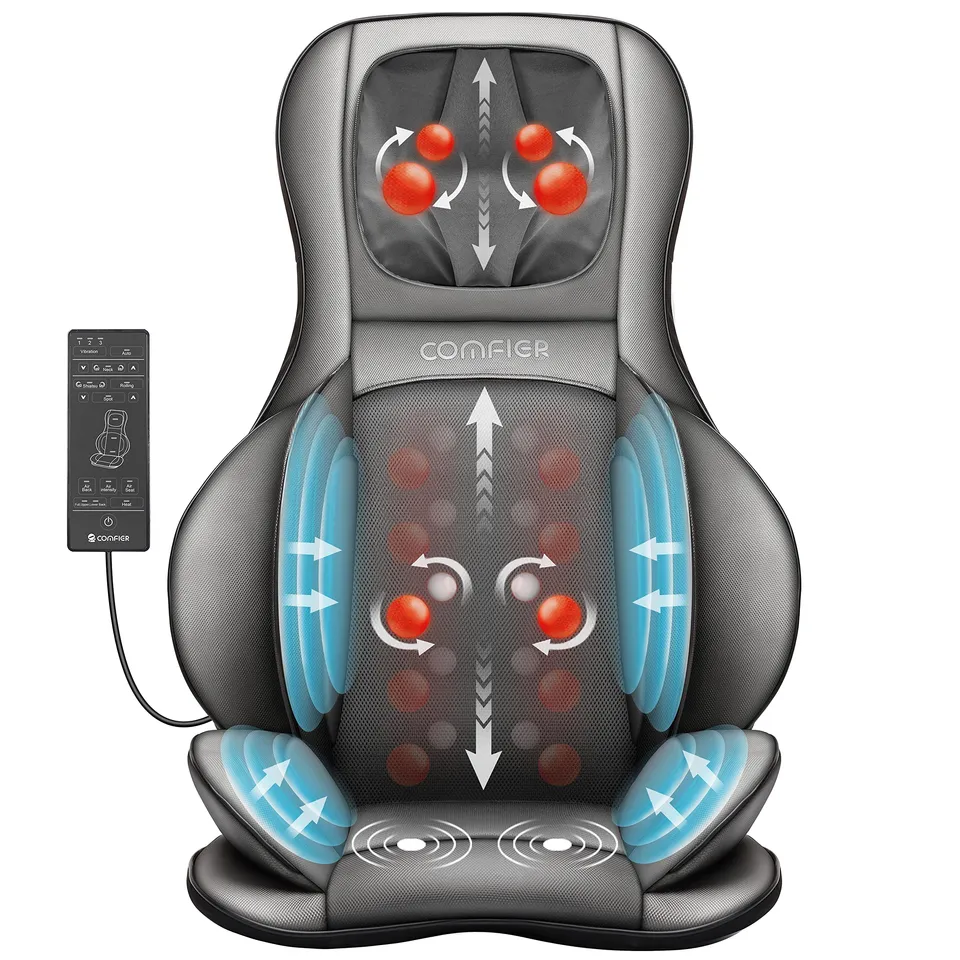 comfier-si-ge-massant-shiatsu-avec-compression-et-roulement-masseur-de-dos-avec- image 1