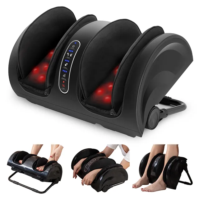 snailax-masseur-de-pieds-shiatsu-avec-chaleur-barre-d-appui-r-glable-180-pour-pi image 1