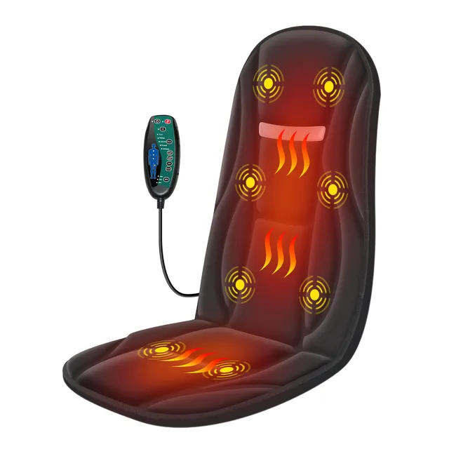snailax-coussin-de-massage-vibrant-avec-chaleur-8-moteurs-coussin-d-assise-chauf image 1