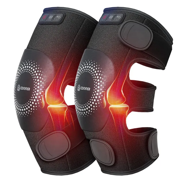 comfier-5512-masseur-de-genou-sans-fil-avec-chaleur-graph-ne-3-moteurs-de-vibrat image 1