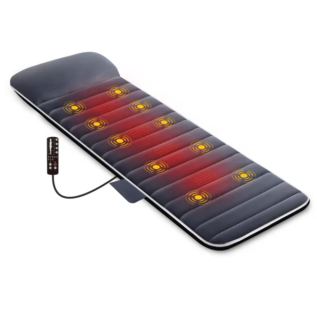 snailax-matelas-massant-chauffant-vibrant-10-moteurs-2-coussins-chauffants-5-mod image 1