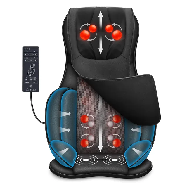 snailax-si-ge-massant-shiatsu-dos-cou-8-rouleaux-flexibles-4-n-uds-cou-r-glables image 1