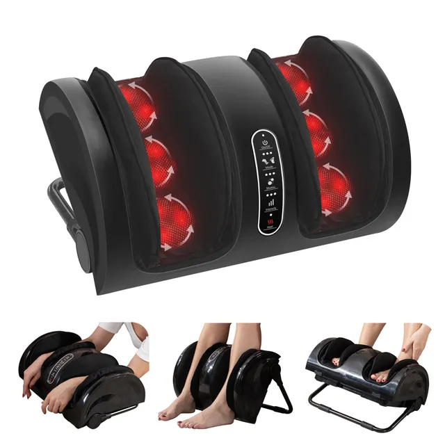 snailax-appareil-de-massage-des-pieds-avec-chaleur-shiatsu-18-n-uds-barre-r-glab image 1