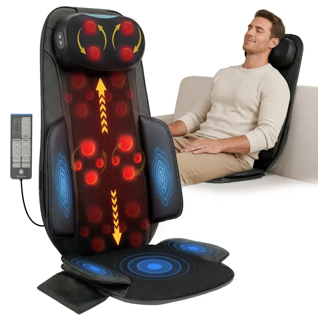 comfier-2523-masseur-shiatsu-nuque-et-dos-avec-chauffage-au-graph-ne-coussin-de- image 1