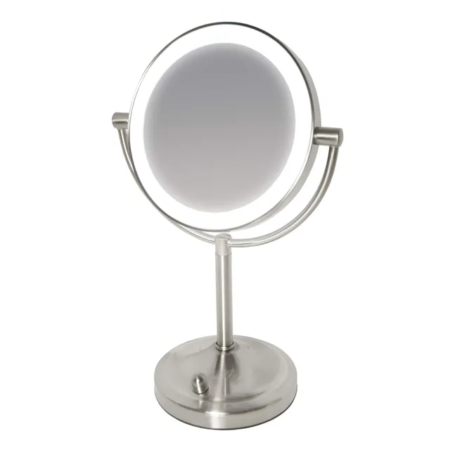 homedics-beauty-spa-miroir-de-maquillage-double-face-led-gradable-grossissement- image 1