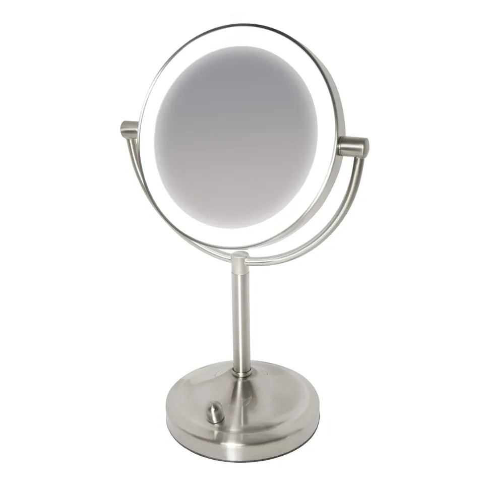 homedics-beauty-spa-miroir-de-maquillage-double-face-led-gradable-grossissement- image 1