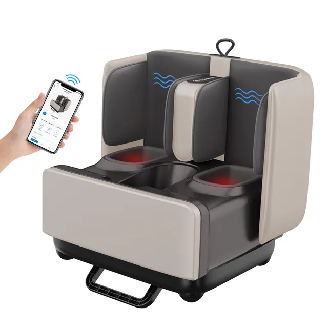 comfier-5001-app-masseur-pieds-et-mollets-2-en-1-avec-repose-pieds-pliable-et-co image 1