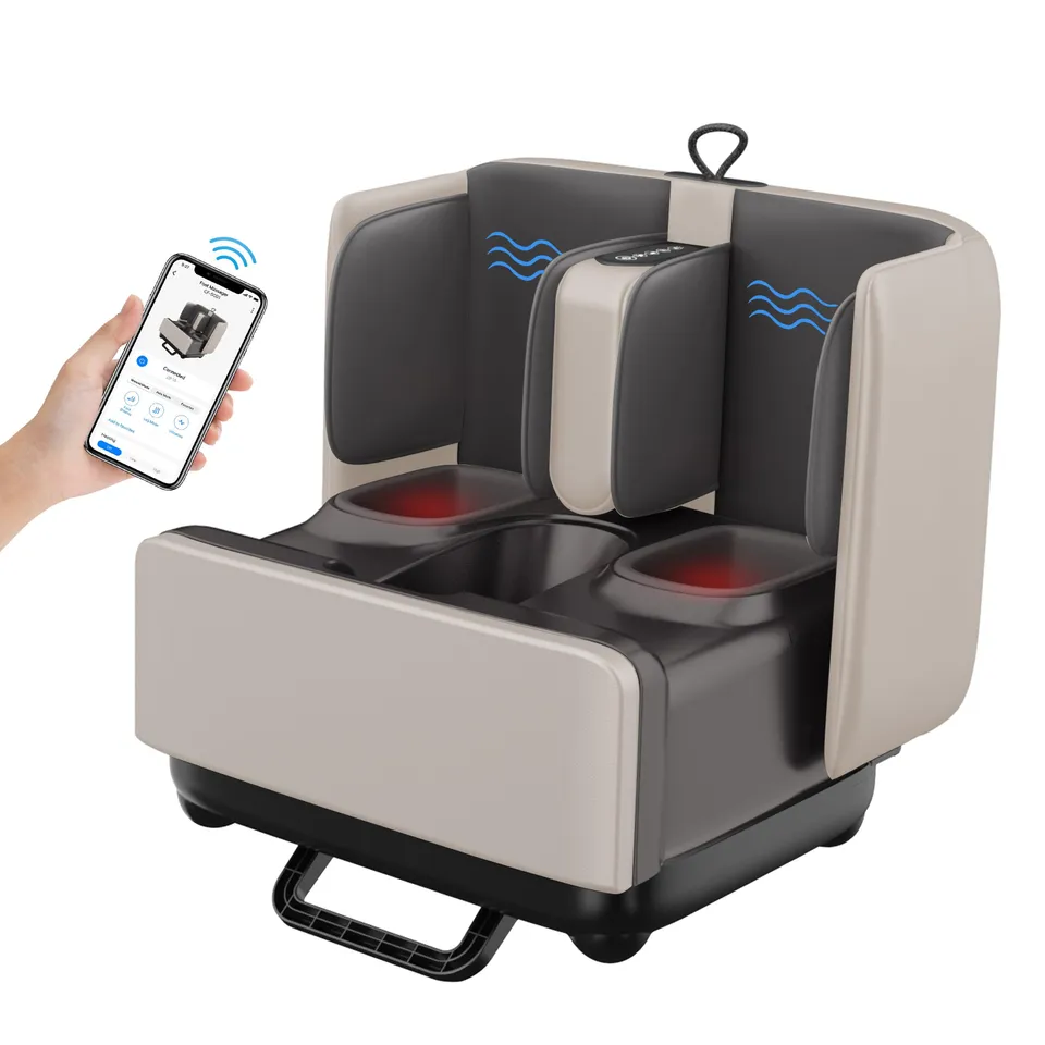 comfier-5001-app-masseur-pieds-et-mollets-2-en-1-avec-repose-pieds-pliable-et-co image 1