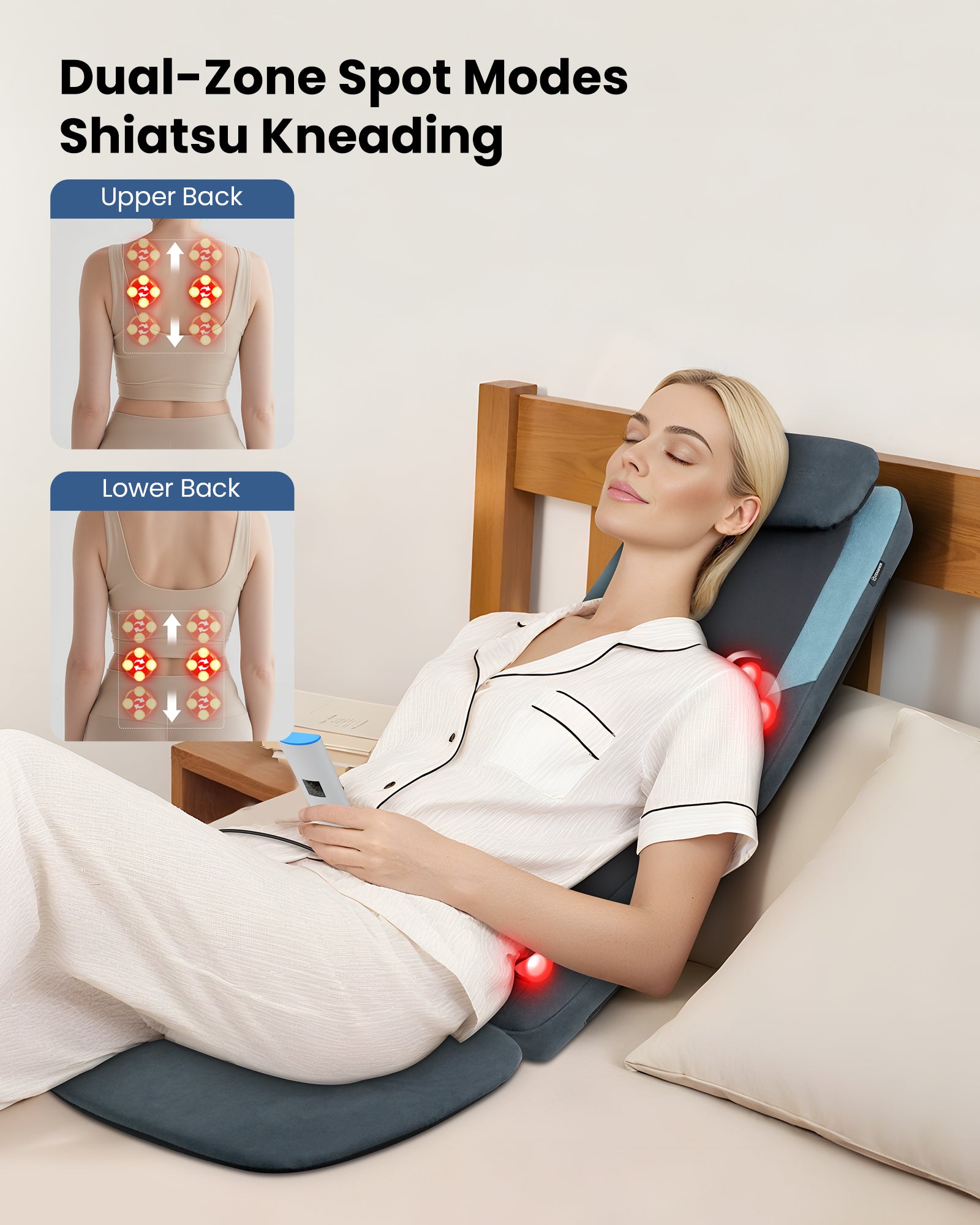 comfier-2420-masseur-de-dos-shiatsu-double-rouleaux-3d-rail-long-avec-chaleur-du image 4