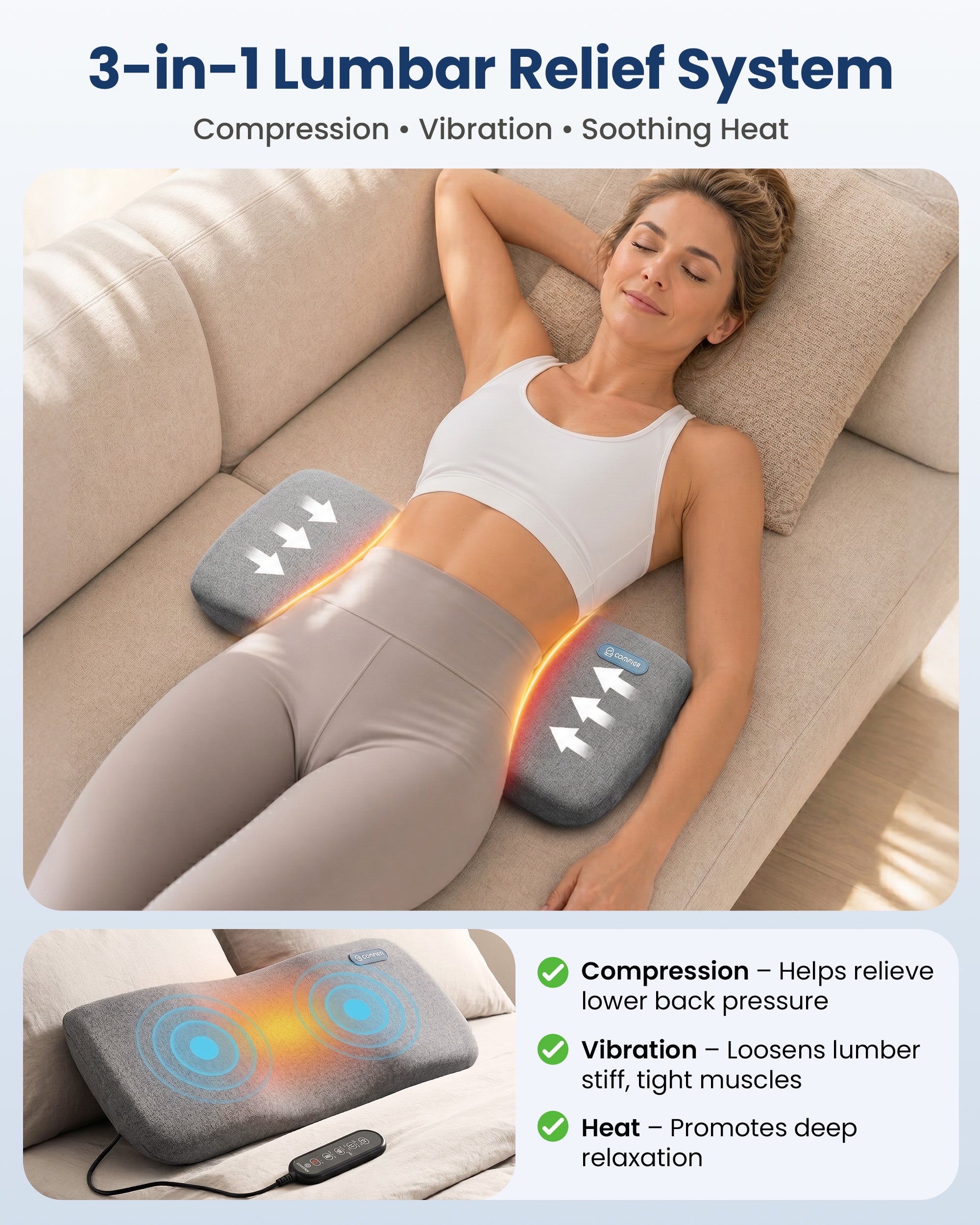 comfier-cf-1513-coussin-lombaire-masseur-3-en-1-sans-fil-avec-tirement-dynamique image 4
