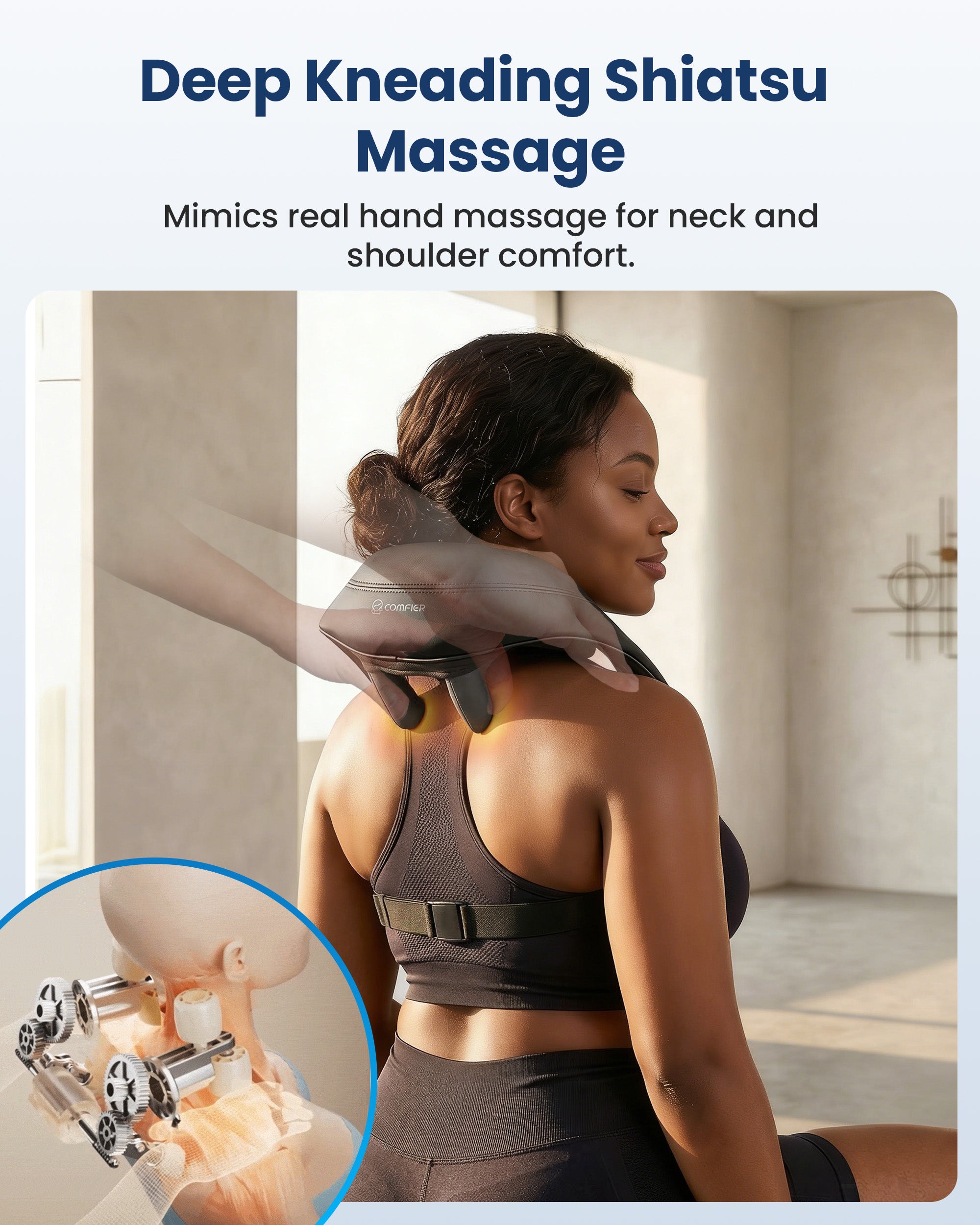 comfier-6811-masseur-de-nuque-sans-fil-4d-shiatsu-avec-chauffe-batterie-2500-mah image 3
