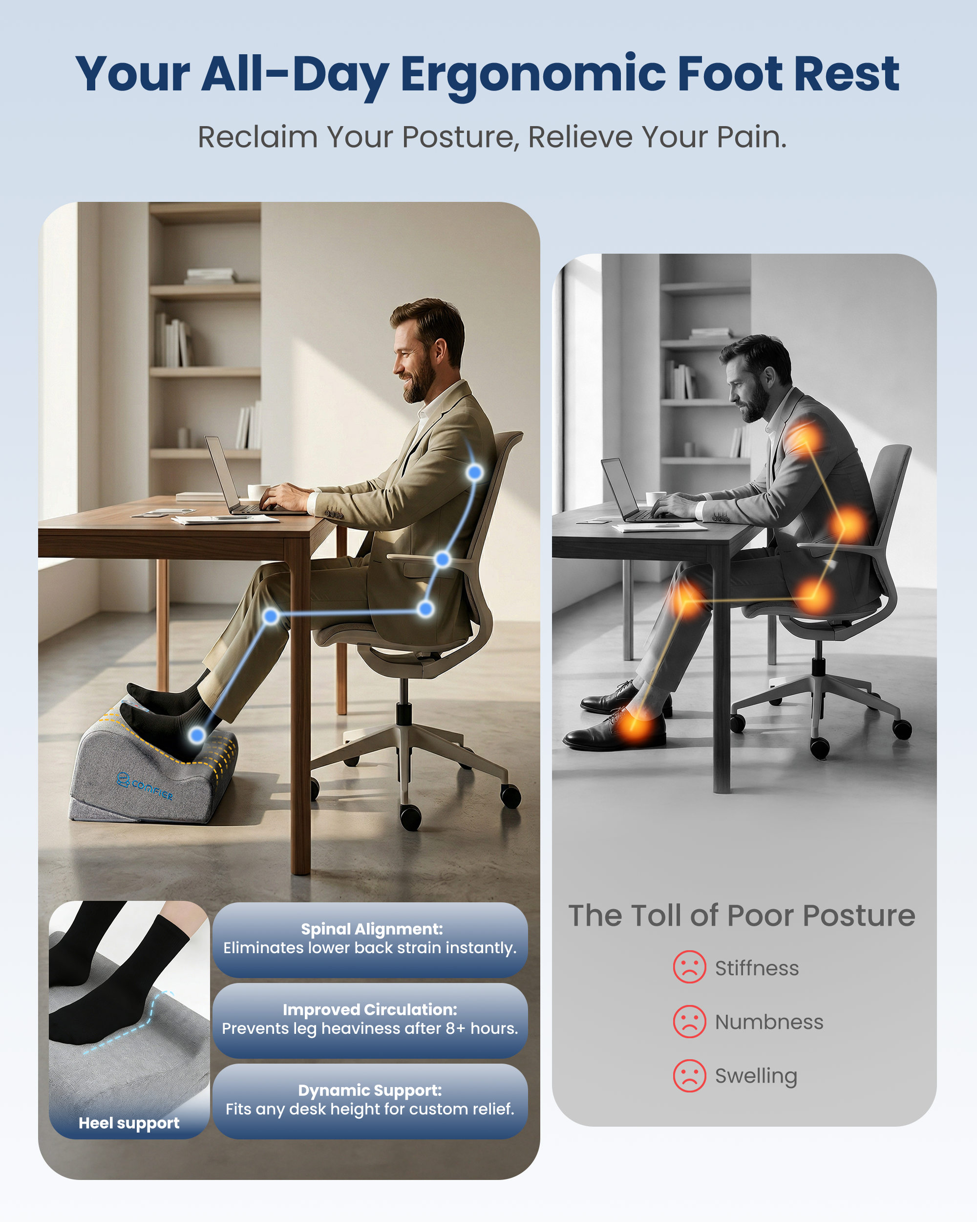comfier-cf-5502-repose-pieds-ergonomique-chauffant-avec-massage-vibrant-et-mouss image 7