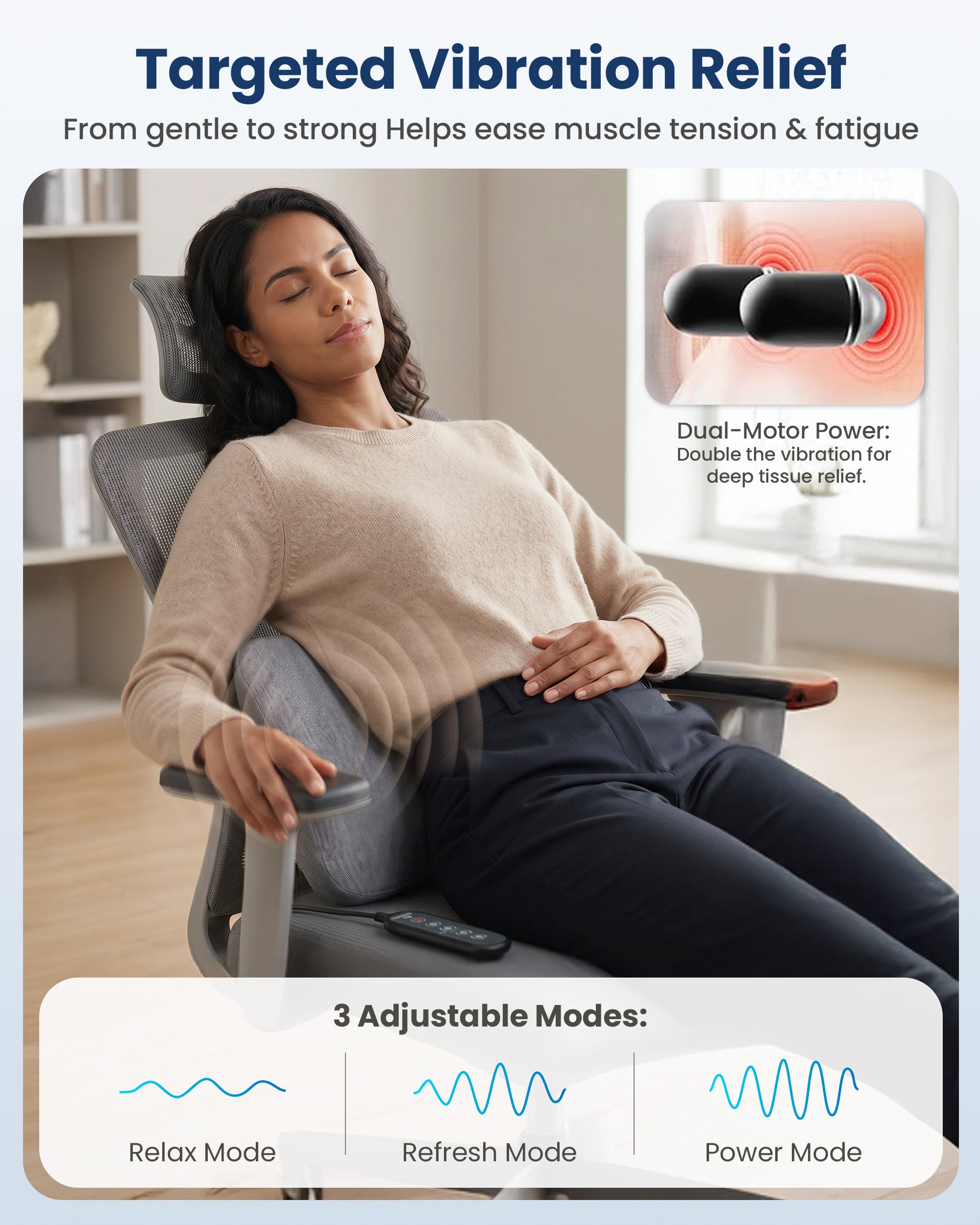 comfier-cf-1513-coussin-lombaire-masseur-3-en-1-sans-fil-avec-tirement-dynamique image 7