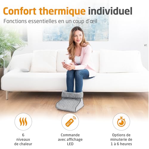 medisana-fws-chauffe-pieds-lectrique-100-w-couverture-chauffante-6-niveaux-de-te image 8