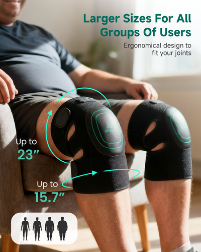 snailax-massateur-de-genou-sans-fil-avec-chauffage-vibration-360 image 5