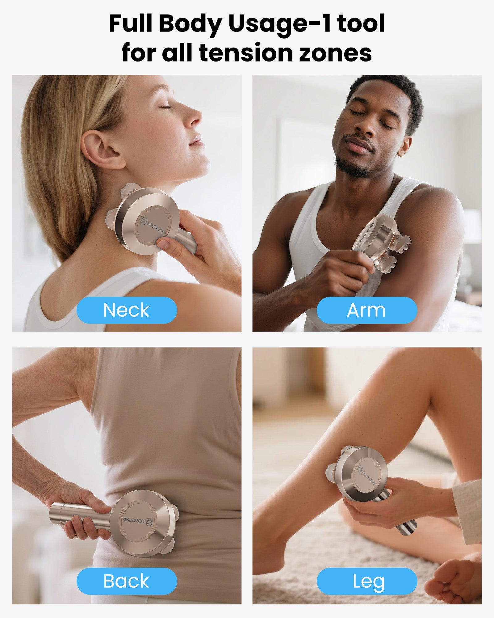 comfier-cf-4507-masseur-de-t-te-sans-fil-avec-8-griffes-en-silicone-doux-design- image 5