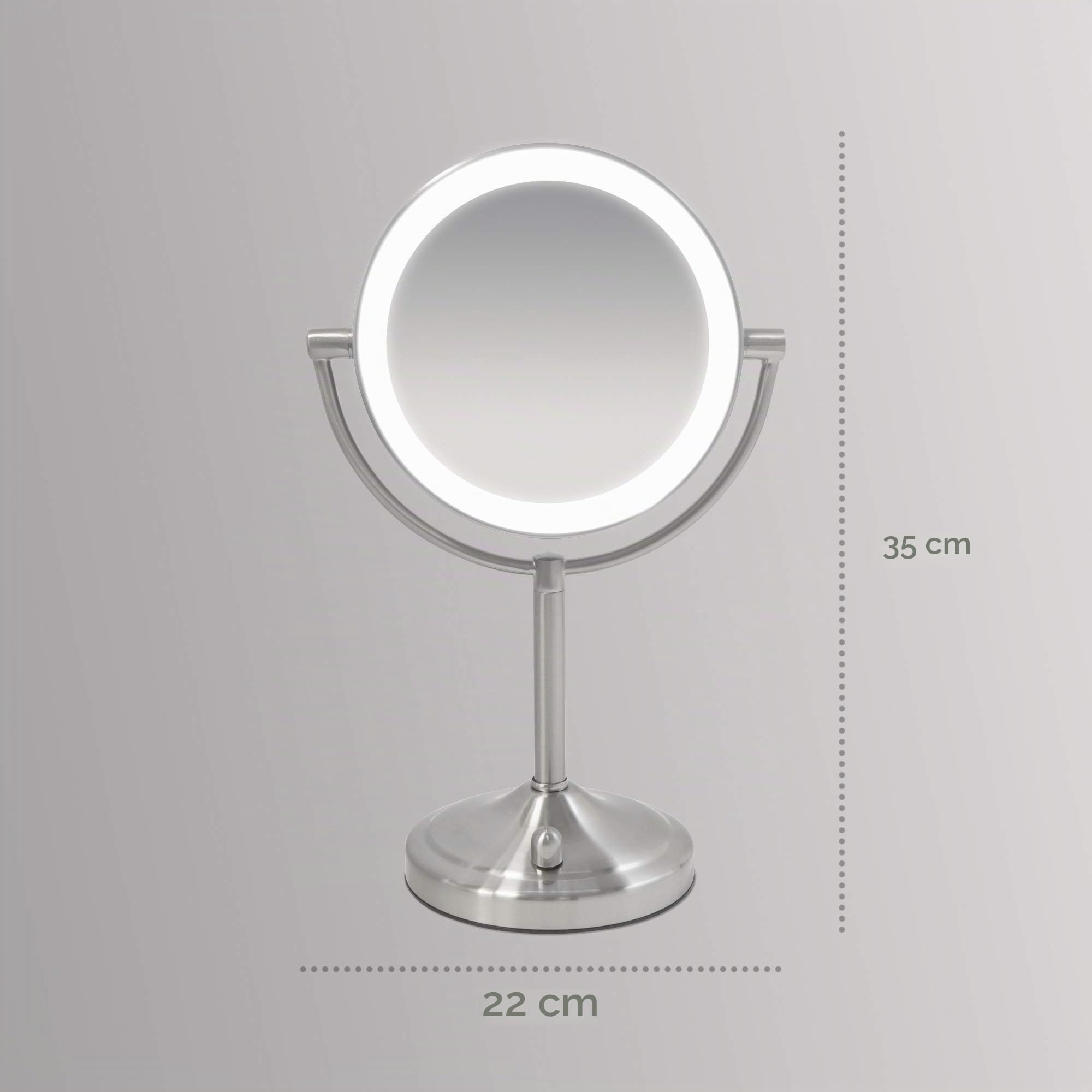 homedics-beauty-spa-miroir-de-maquillage-double-face-led-gradable-grossissement- image 7