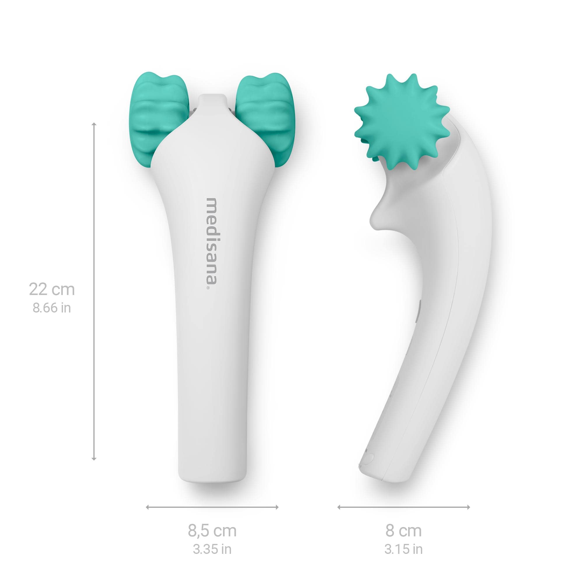 medisana-hm-630-masseur-manuel-vibrant-rouleaux-2-en-1-3-niveaux-d-intensit-sans image 2