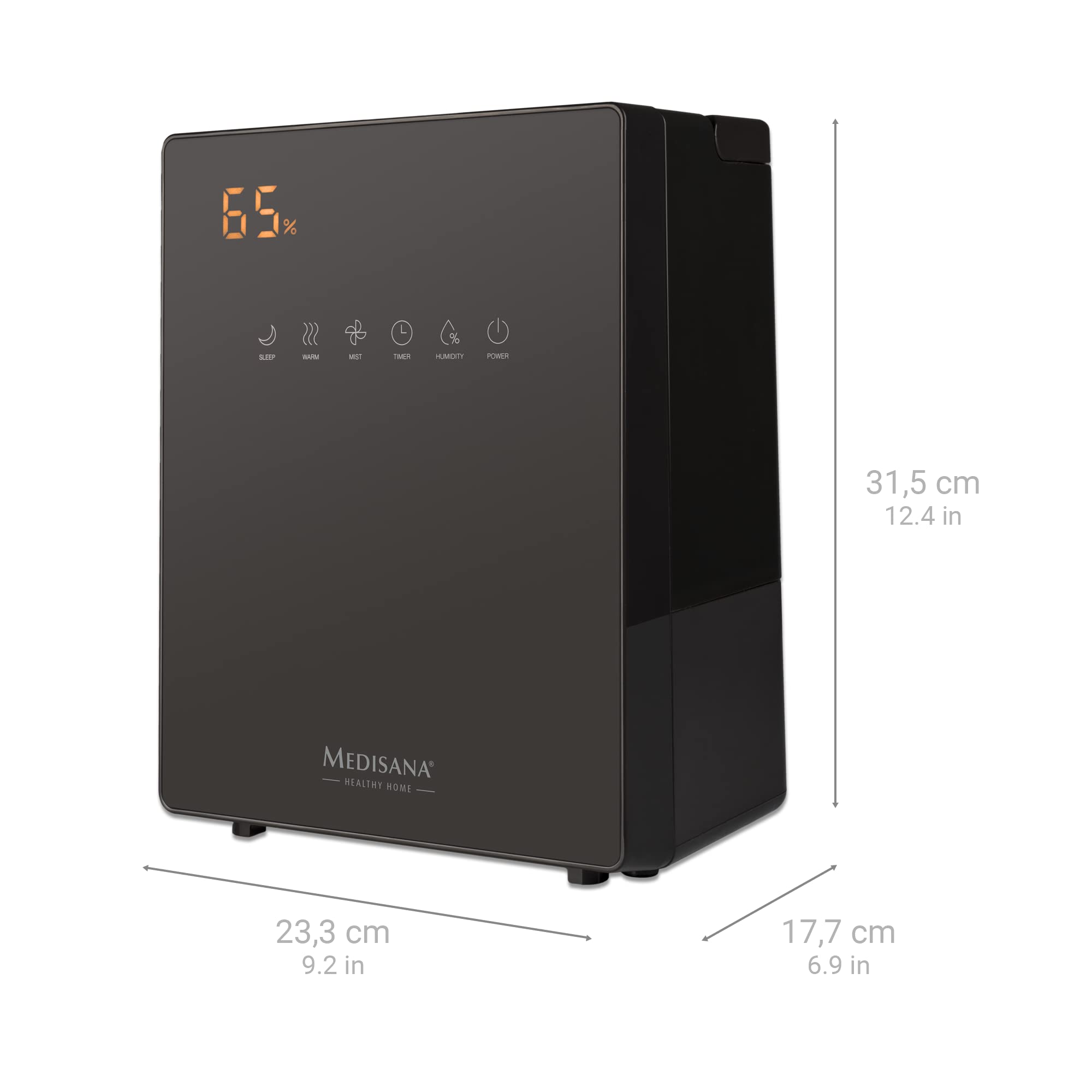 medisana-ah-675-humidificateur-d-air-avec-hygrom-tre-int-gr-r-servoir-5-2-l-3-in image 2