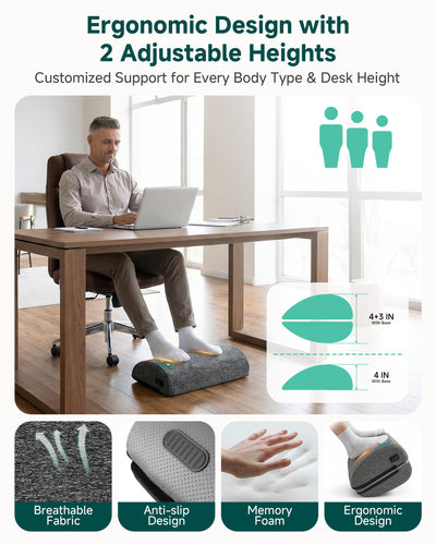 snailax-repose-pieds-ergonomique-chauffant-avec-vibration-et-fonction-balancemen image 7