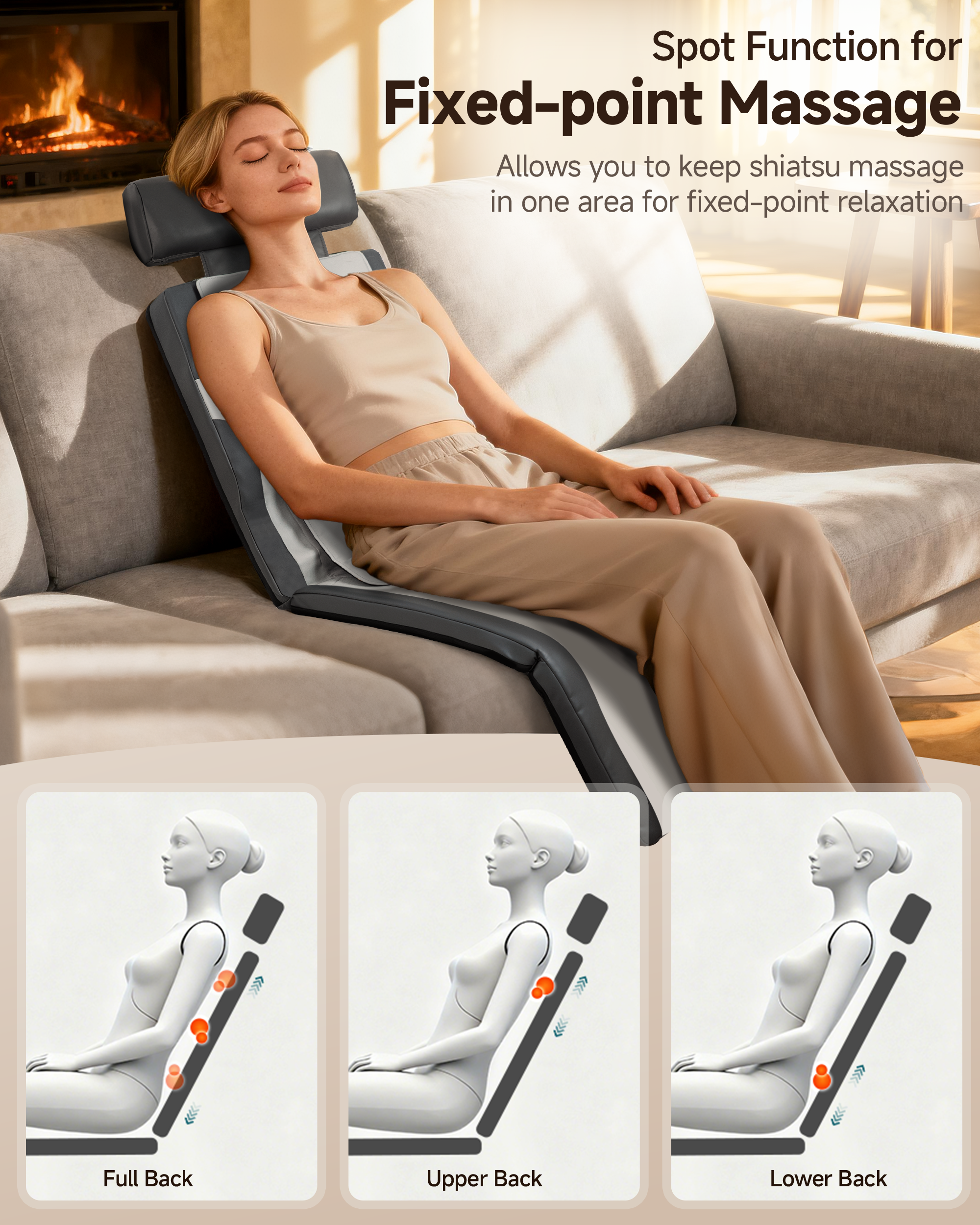 snailax-tapis-de-massage-shiatsu-dos-avec-chauffage-et-vibration-full-body image 4