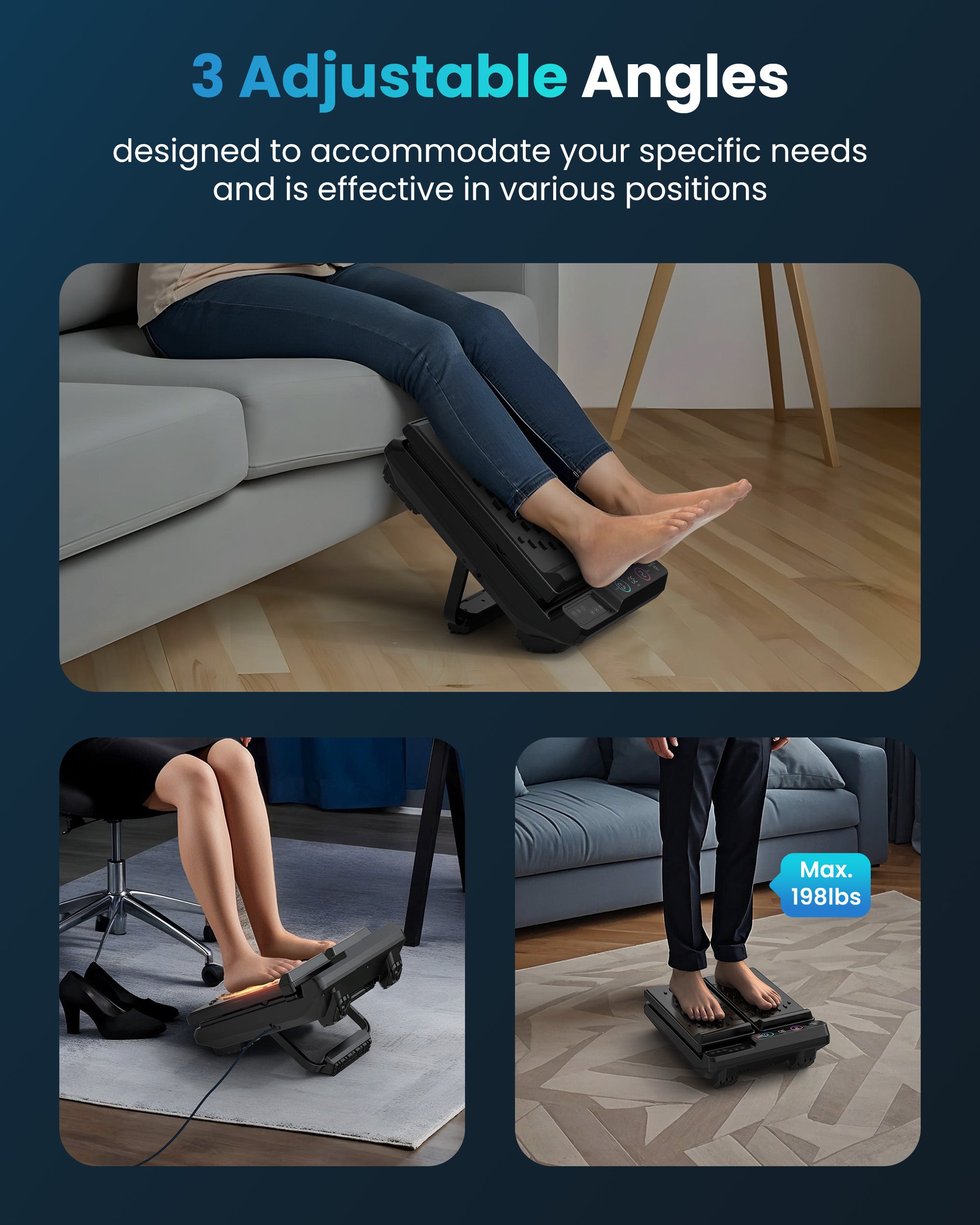 comfier-5324-masseur-de-pieds-vibration-haute-fr-quence-30-niveaux-avec-t-l-comm image 6