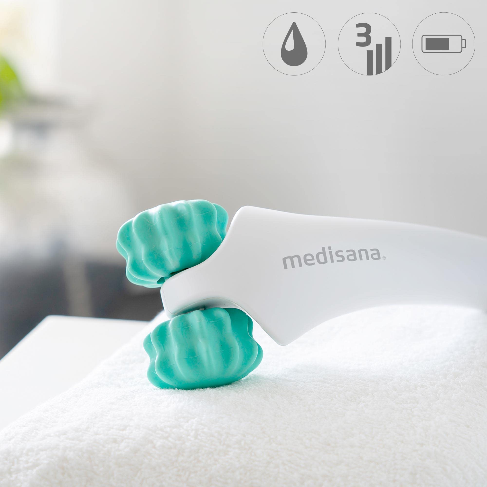 medisana-hm-630-masseur-manuel-vibrant-rouleaux-2-en-1-3-niveaux-d-intensit-sans image 4