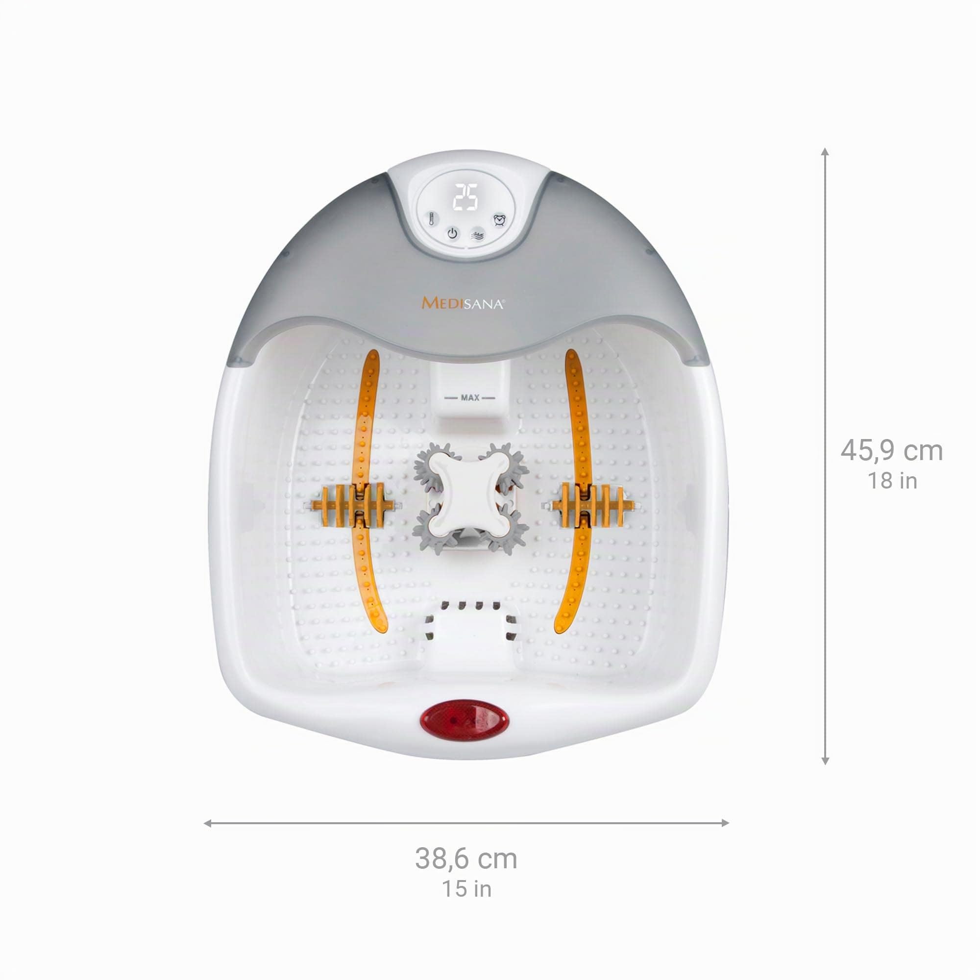medisana-fs-885-spa-pour-les-pieds-3-en-1-bain-de-pieds-avec-massage-bulles-vibr image 2
