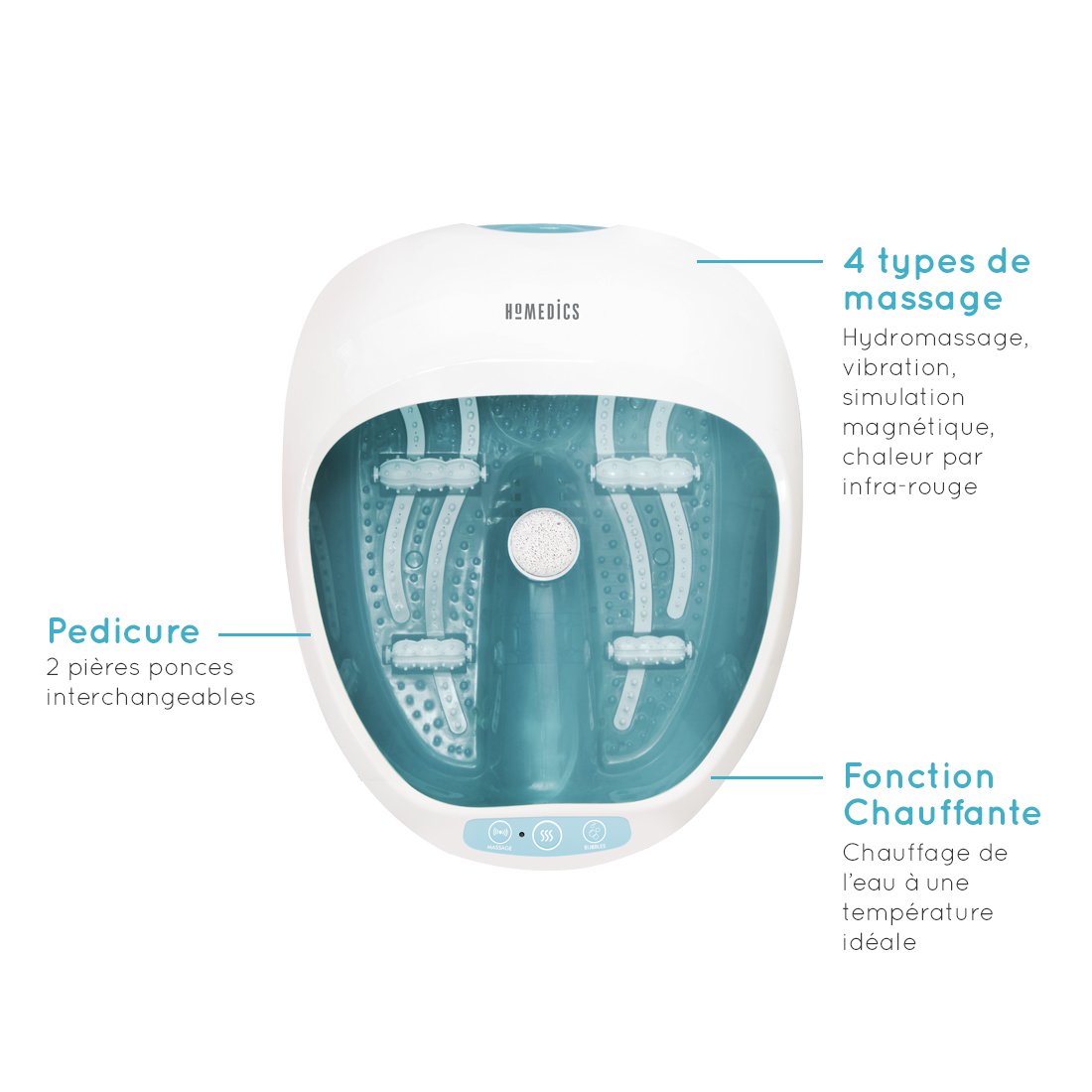 homedics-bain-de-pieds-foot-spa-avec-chauffage-de-l-eau-4-types-de-massage-et-2- image 2