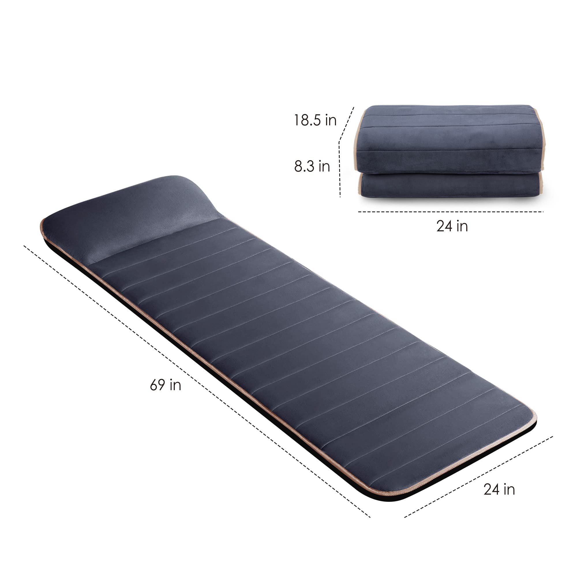 snailax-matelas-massant-chauffant-vibrant-10-moteurs-2-coussins-chauffants-5-mod image 7