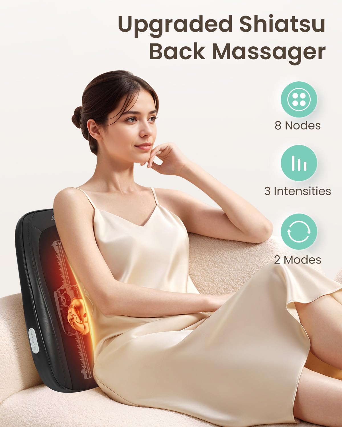 snailax-masseur-dorsal-shiatsu-avec-chaleur-coussin-de-massage-p-trissage-profon image 2