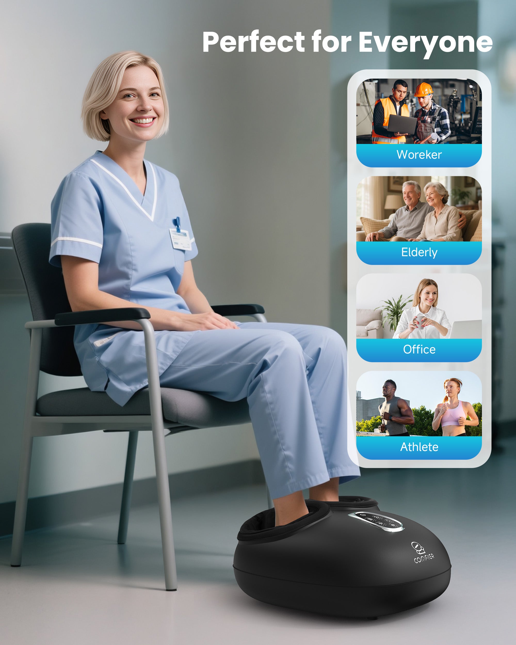 comfier-cf-5501-masseur-de-pieds-shiatsu-4-en-1-avec-chauffage-kneading-profond- image 7