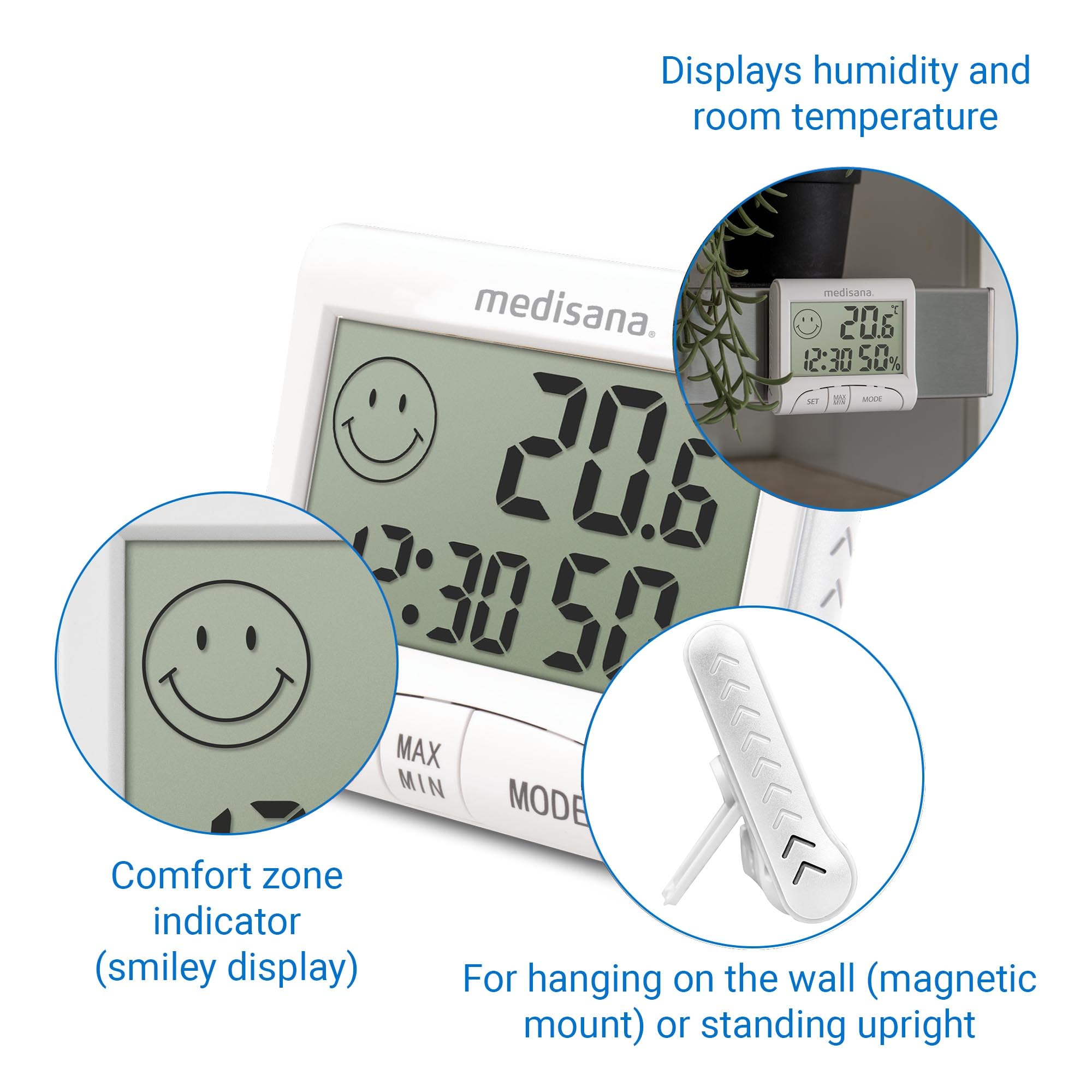 medisana-hg-100-thermo-hygrom-tre-num-rique-int-rieur-avec-affichage-de-l-heure- image 4