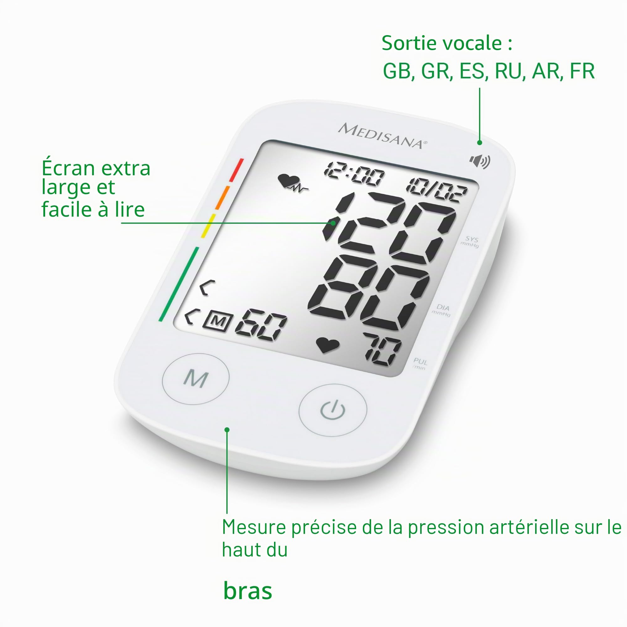 medisana-bu-535-voice-tensiom-tre-bras-avec-sortie-vocale-m-moire-120-mesures-et image 5