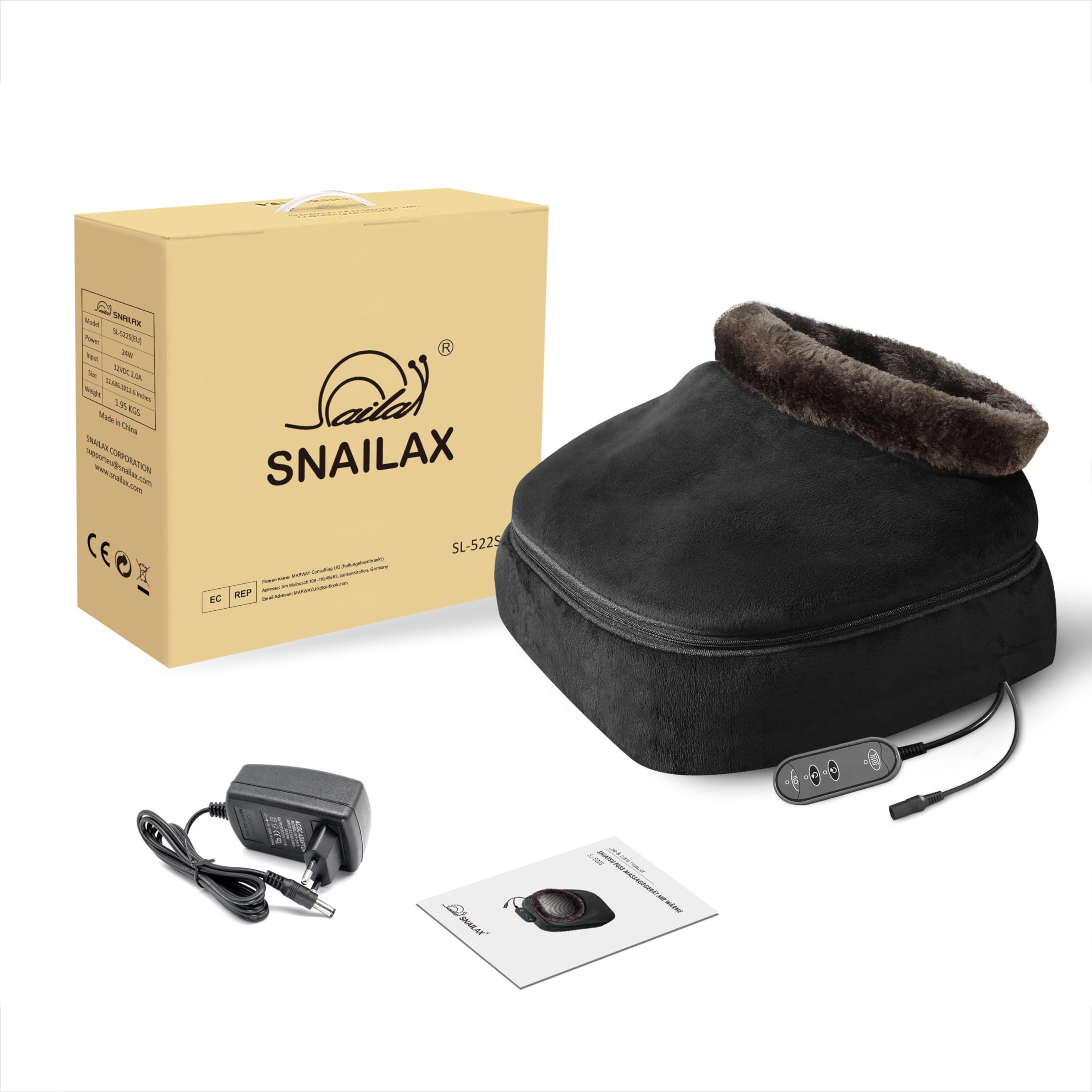 snailax-masseur-de-pieds-shiatsu-2-en-1-chauffant-8-rouleaux-d-acupression-houss image 6
