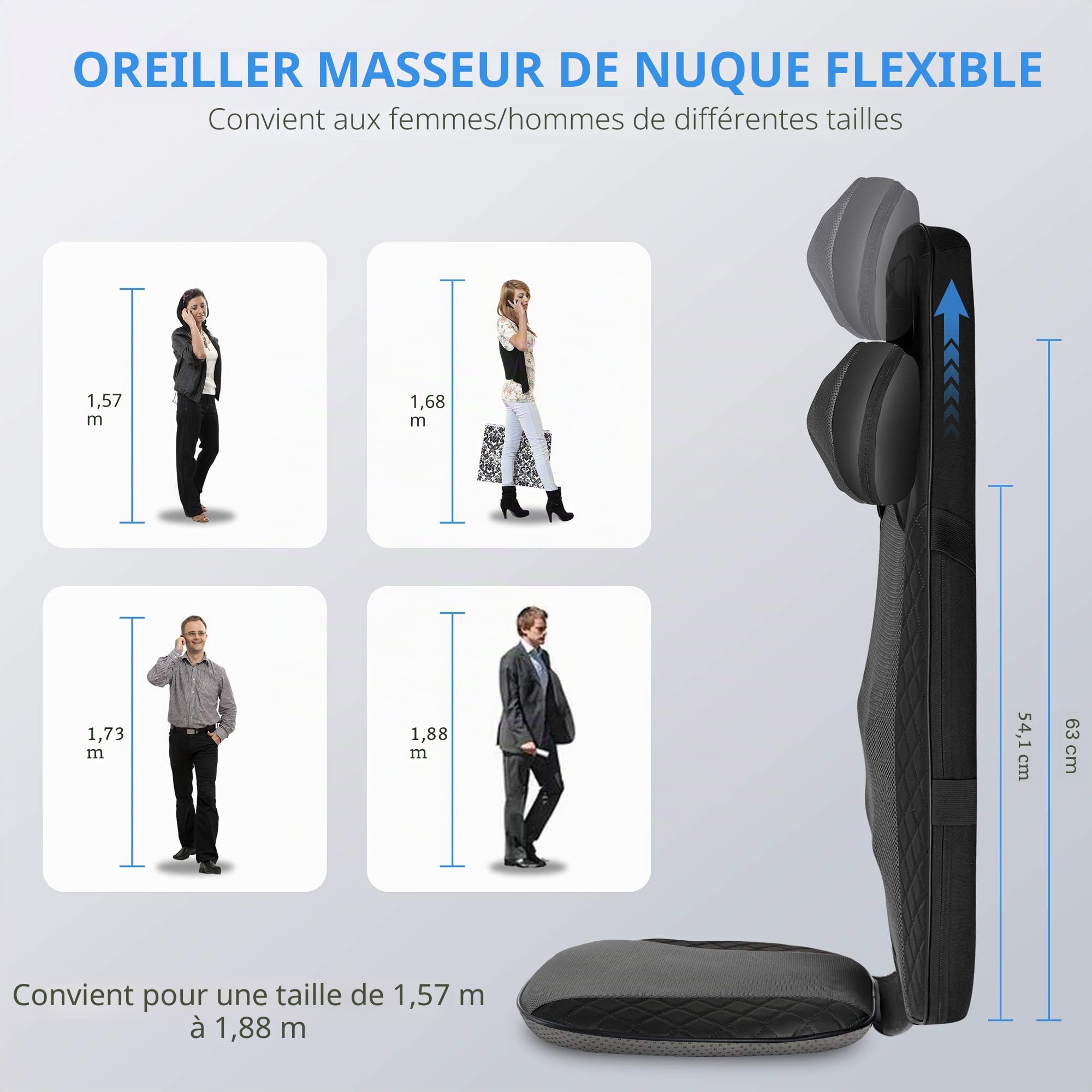 comfier-masseur-de-dos-et-cou-shiatsu-4d-hauteur-r-glable-avec-chaleur-et-vibrat image 4