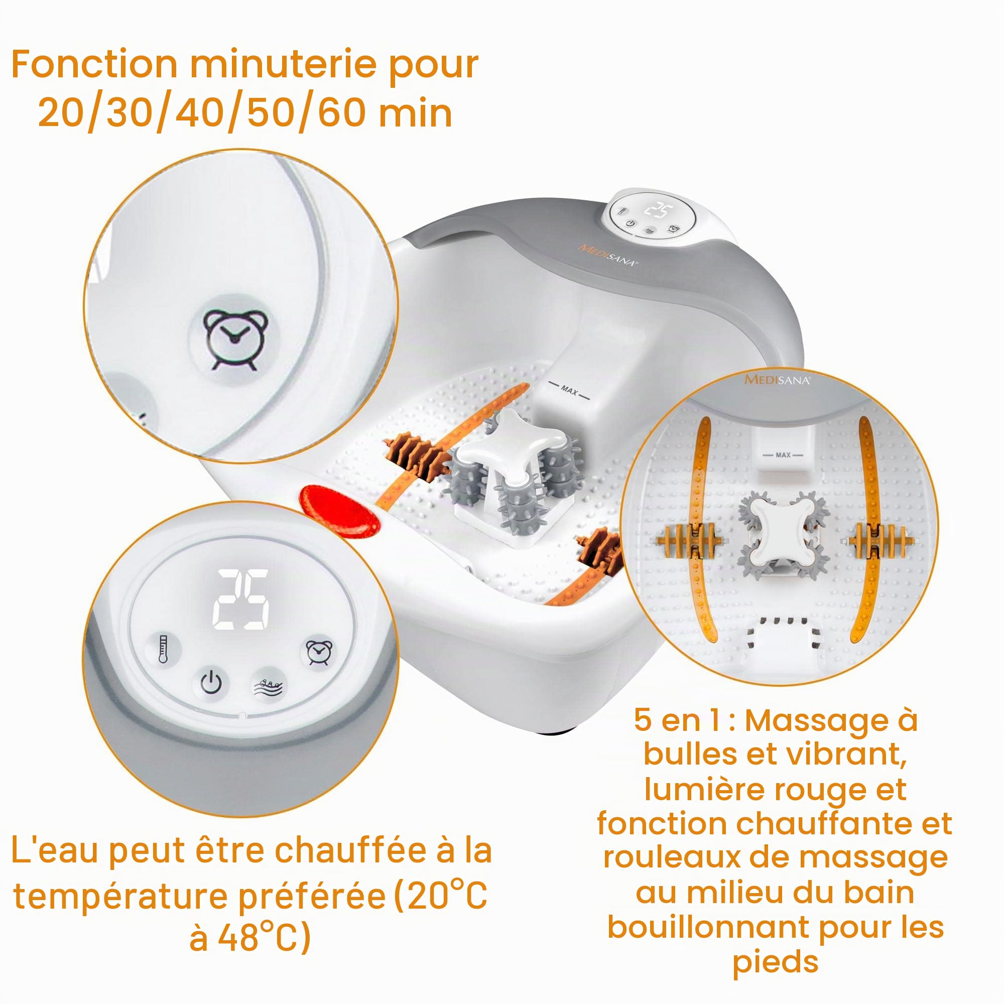 medisana-fs-885-spa-pour-les-pieds-3-en-1-bain-de-pieds-avec-massage-bulles-vibr image 4