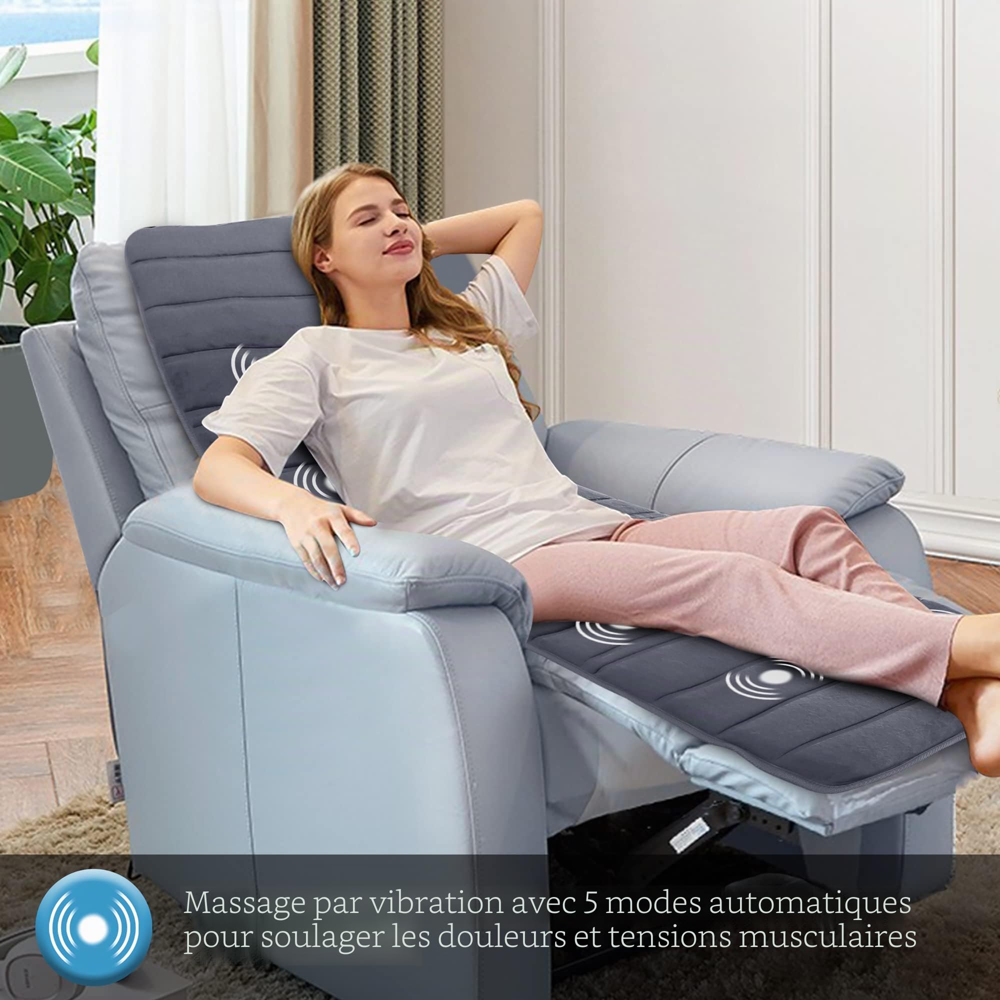 comfier-tapis-de-massage-chauffant-tout-le-corps-avec-10-moteurs-de-vibration-5- image 4