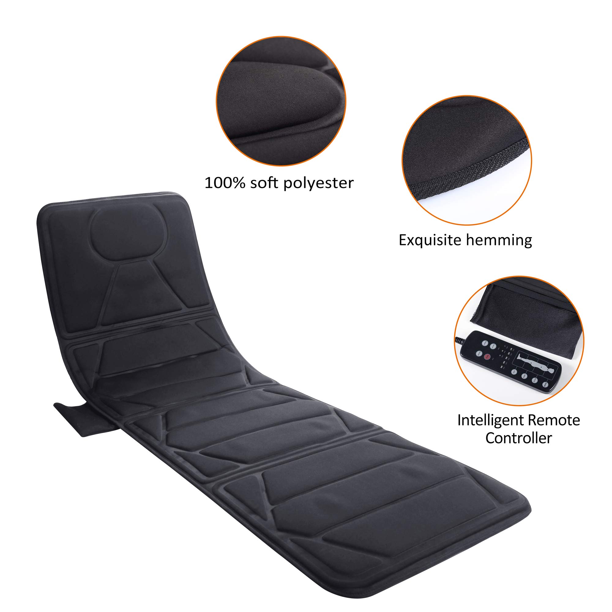 snailax-matelas-de-massage-chauffant-10-moteurs-vibrants-tapis-corps-entier-avec image 5